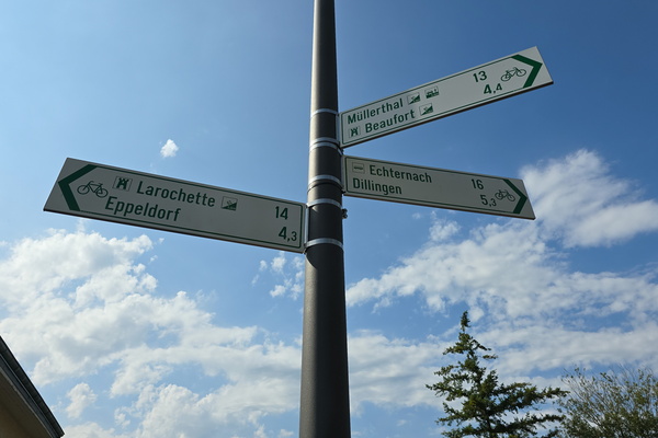 New signposted bike routes in Bigelbach