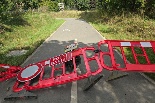 The path's red sentinel