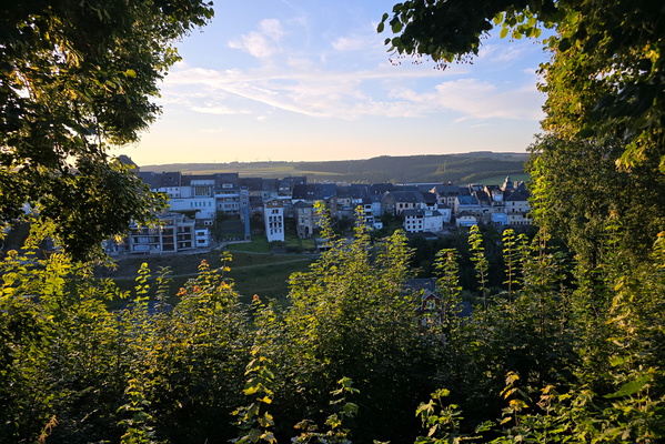 The town of Wiltz framed by nature
