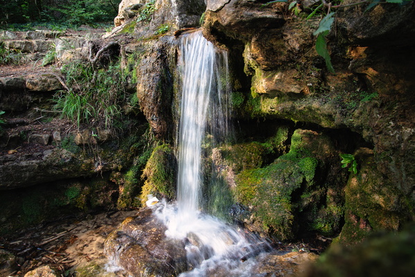 Nature's gentle cascade