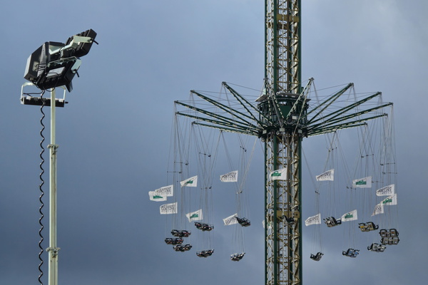 A gathering of swings in the sky