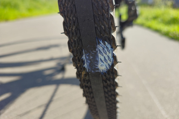 Leaking tyre