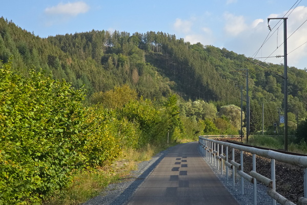 Bike path or rail track? hard to tell!