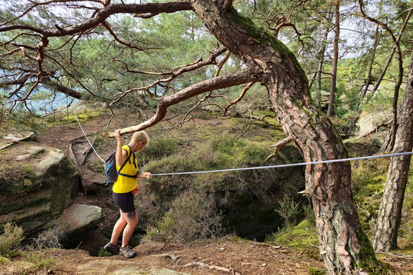 Not exactly a zip line