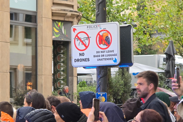No fly zone: drones and unattended bags equally unwelcome
