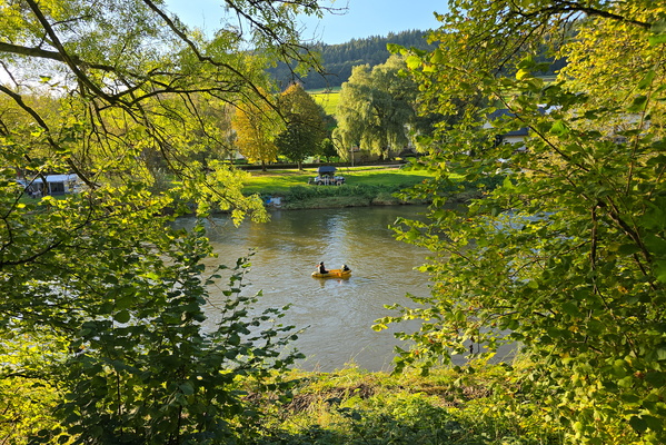 River serenity and golden afternoon