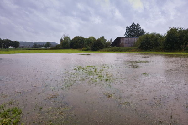 When the field turned into a swimming pool