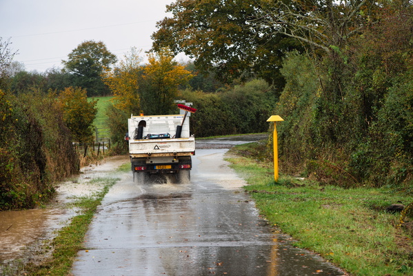When the road becomes a river