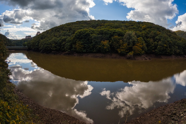 Wide angle view of the Our valley