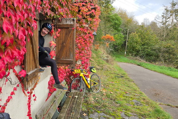 A vine time on two wheels