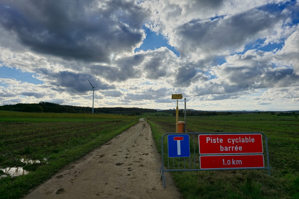 Blocked cycle path, where's my adventure?