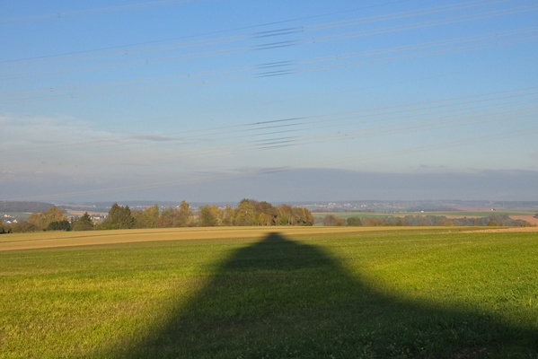 Shadow stretching its legs