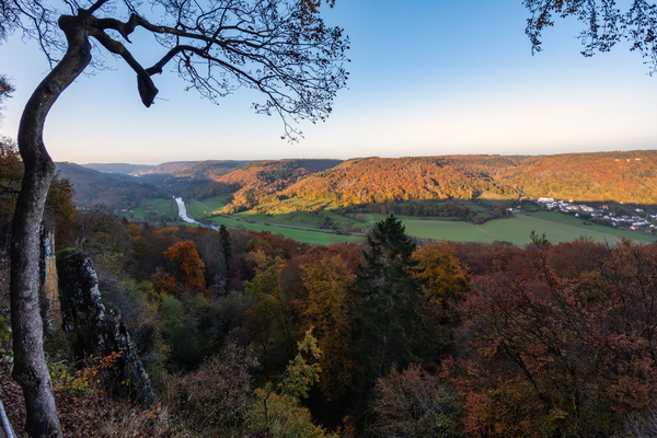 Autumn's embrace on the Sauer valley