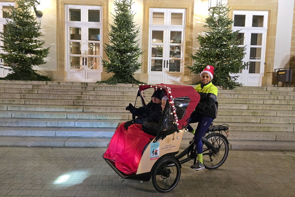 Santa's taxi service for the eldery is open
