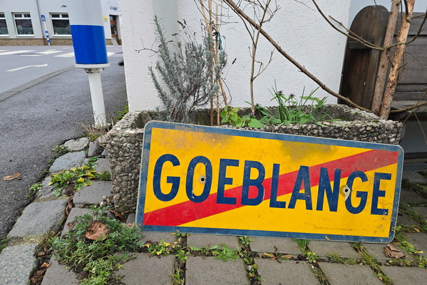 The sign that lost its way to Goeblange