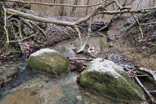 Nature's embrace is cold, but its beauty is warm