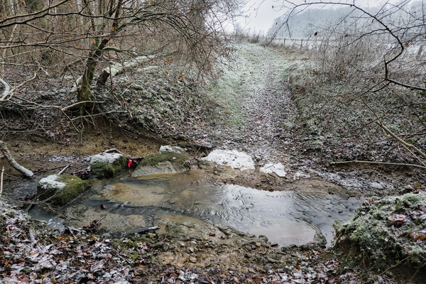 Frosty feet and a slippery dip