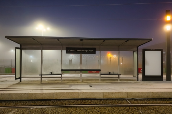 Waiting for the dawn, or maybe just the next tram