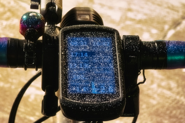 Frozen time on two wheels