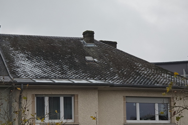 Frosty roof