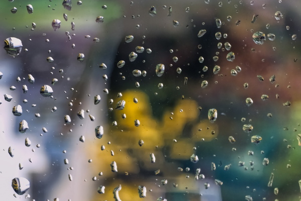 Rain drops on the window