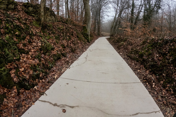 Cycleway PC 1-Itzig: A detailed visual inspection of concrete quality.