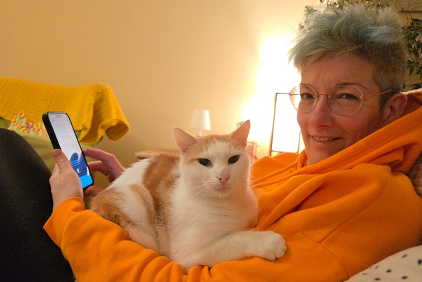 Cat lady and Timmy