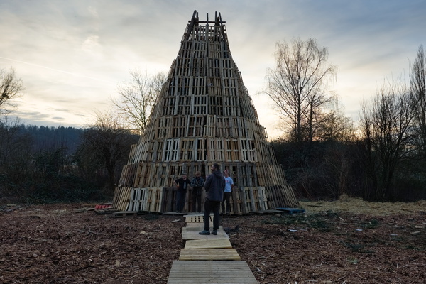 Palletable Pyre at The Heart of the Buergbrennen
